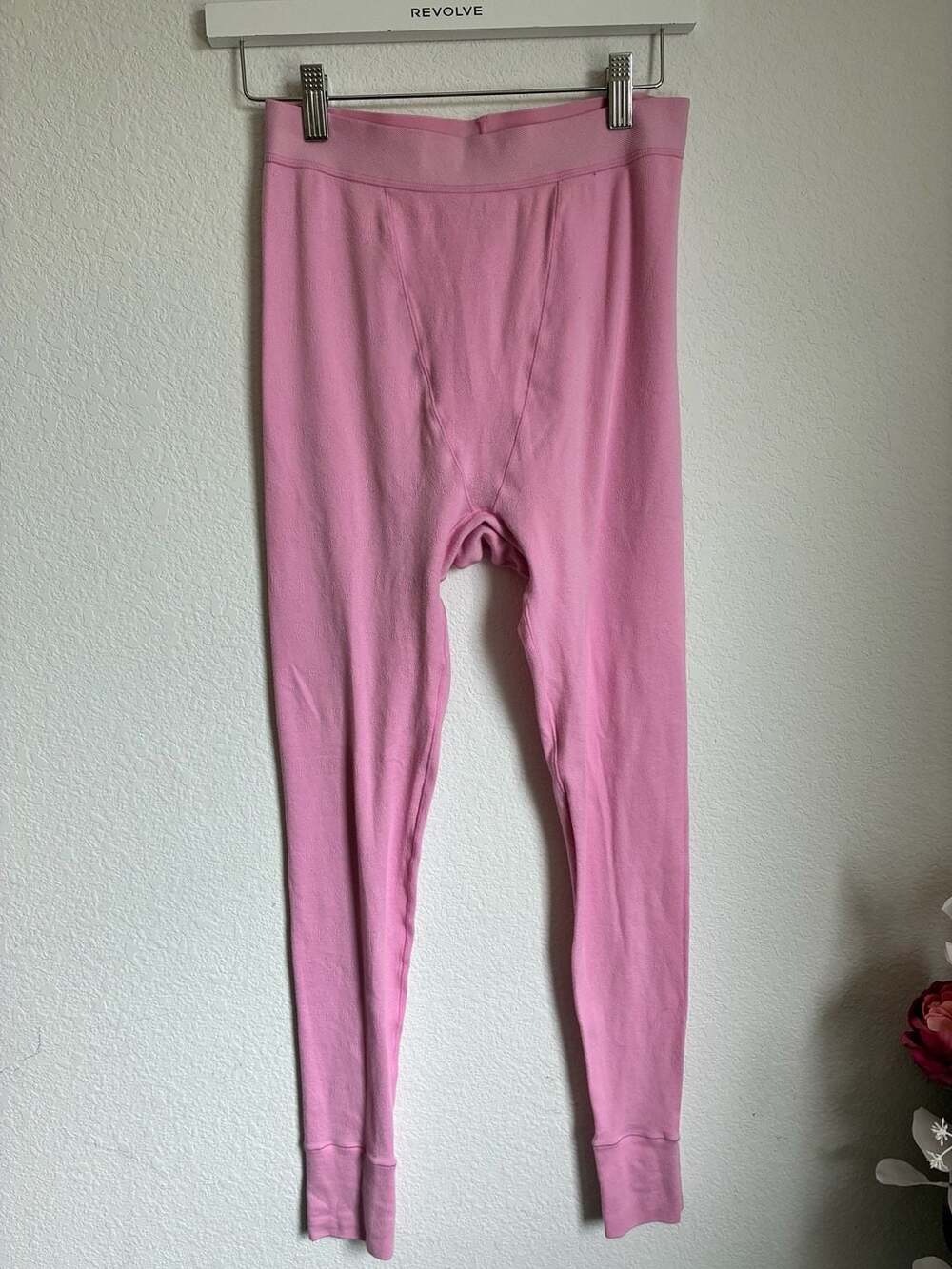 SKIMS Cotton Logo Legging in Bubble Gum Pink Size Medium